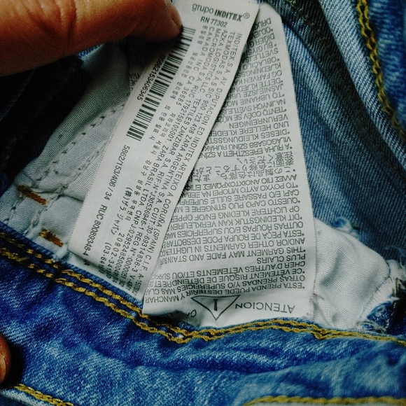 Zara Z1976 Trafaluc Denim TRF Women's Mid-rise Red Side Stripe Skinny Jeans Sz 2 - Picture 6 of 10